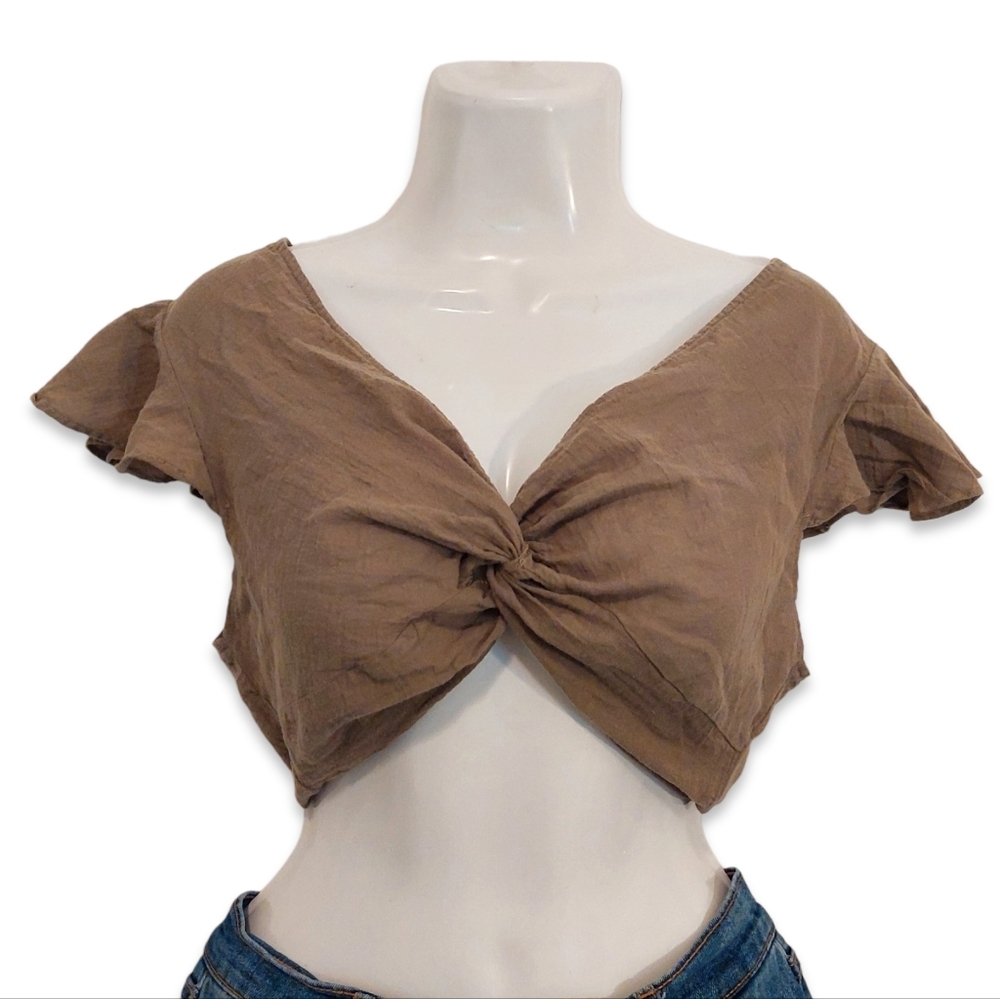 Dress Day - Twisted Crop Top Size S